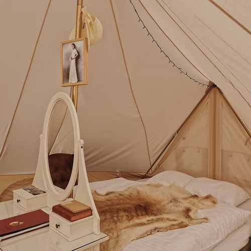 Romantisk glamping med udendørs bad i Camp Blixen 3