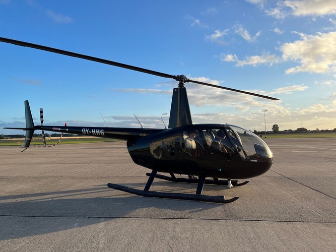 Helikoptertur inkl. snacks over Roskilde 2